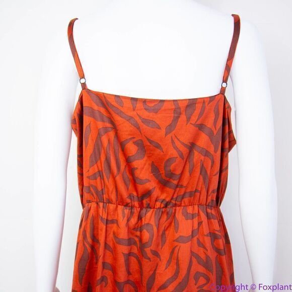 NEW Eloquii Tie Front‎ animal Printed Midi Dress, women's plus size 22 - Picture 7 of 16